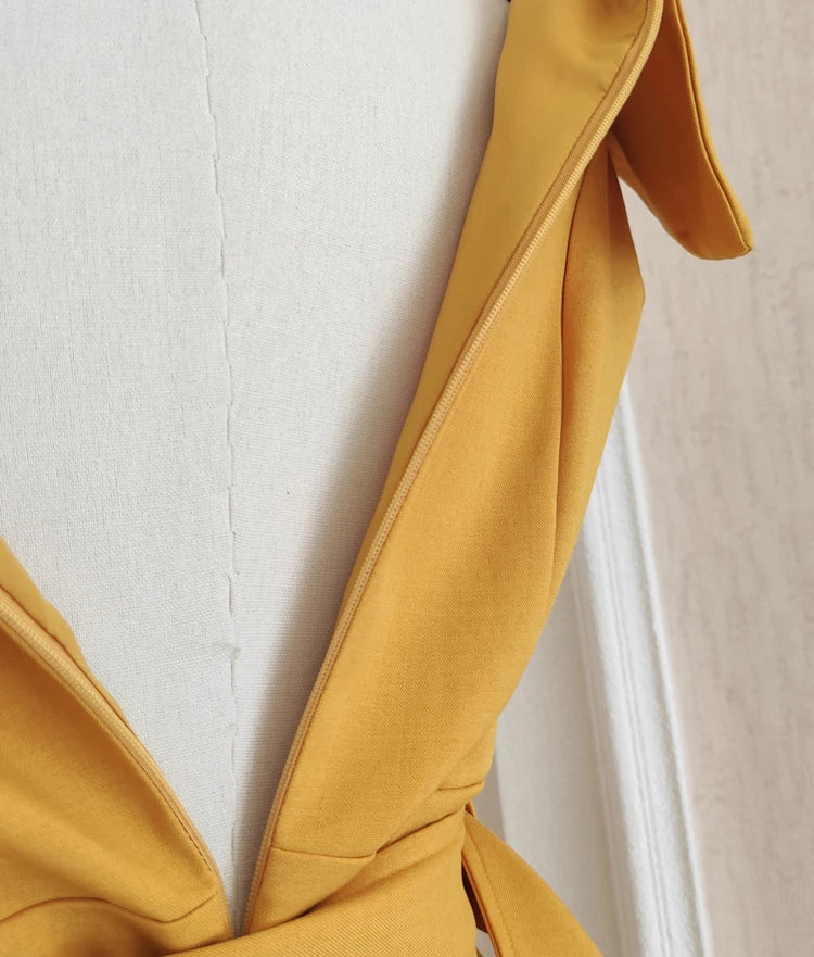 DRESS STYLE - SY802-Midi Dress-onlinemarkat-beige-XS - US 2-onlinemarkat