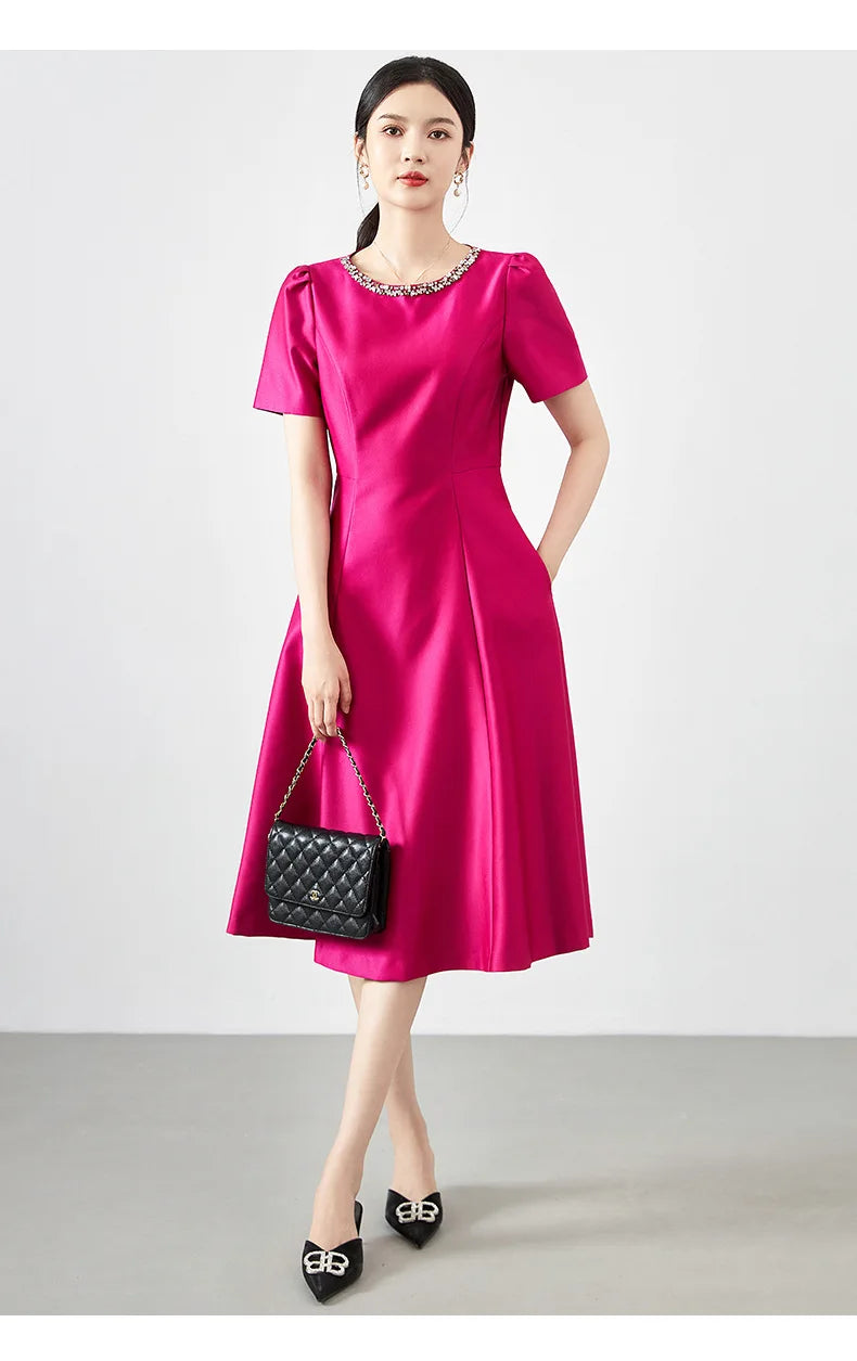 DRESS STYLE - SY896-short dress-onlinemarkat-Pink-XS - US 2-onlinemarkat