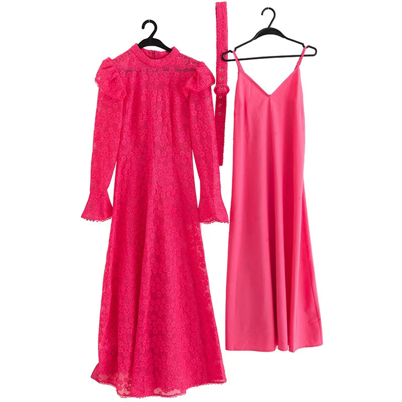 DRESS STYLE - SY876-maxi dress-onlinemarkat-Pink-XS - US 2-onlinemarkat