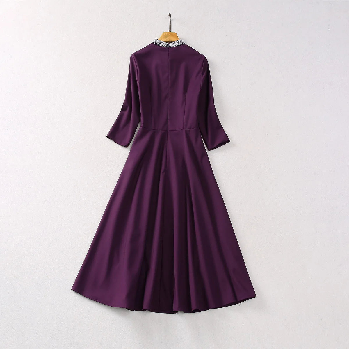DRESS STYLE - SY752-Midi Dress-onlinemarkat-Purple-XS - US 2-onlinemarkat