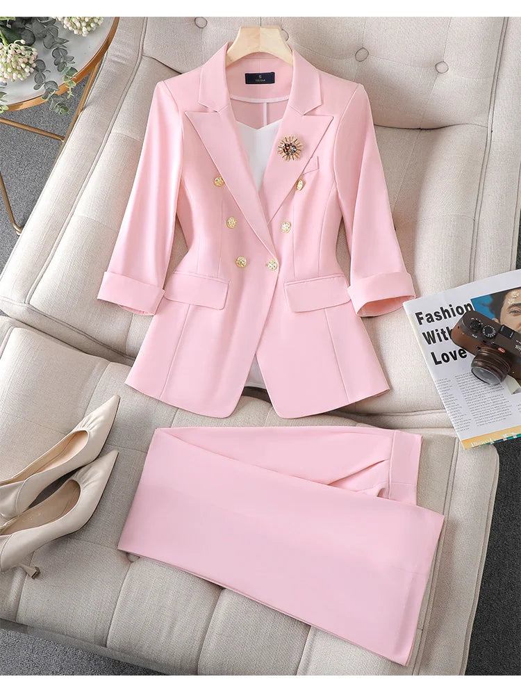 SUIT STYLE - SY701-Suits and Sets-onlinemarkat-pink-XS - US 2-onlinemarkat