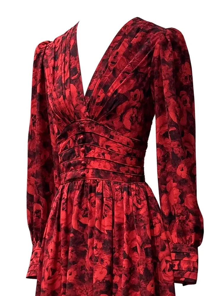 DRESS STYLE - SY543-maxi dress-onlinemarkat-Claret-XS - US 2-onlinemarkat