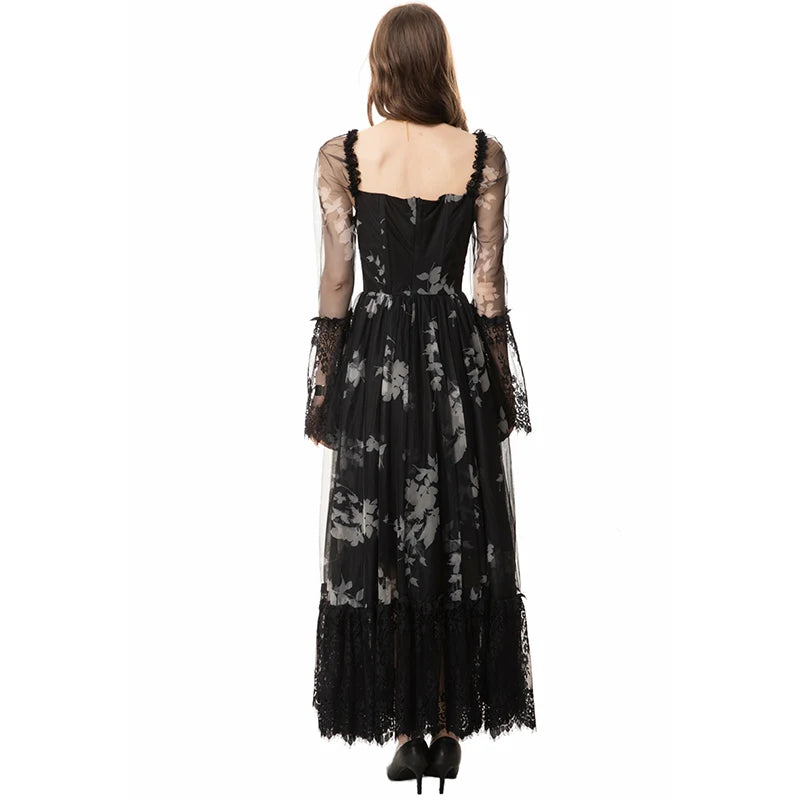 DRESS STYLE - SY834-maxi dress-onlinemarkat-Black-XS - US 2-onlinemarkat