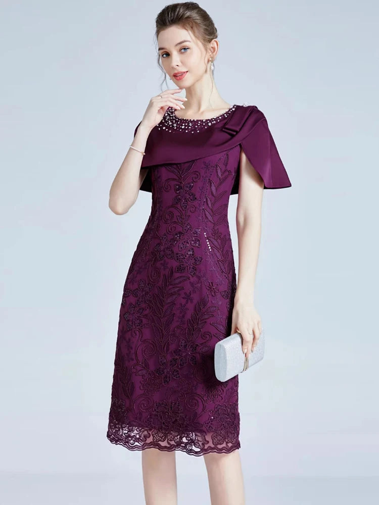 DRESS STYLE - SY620-Midi Dress-onlinemarkat-Purple-XXL - US 12-onlinemarkat