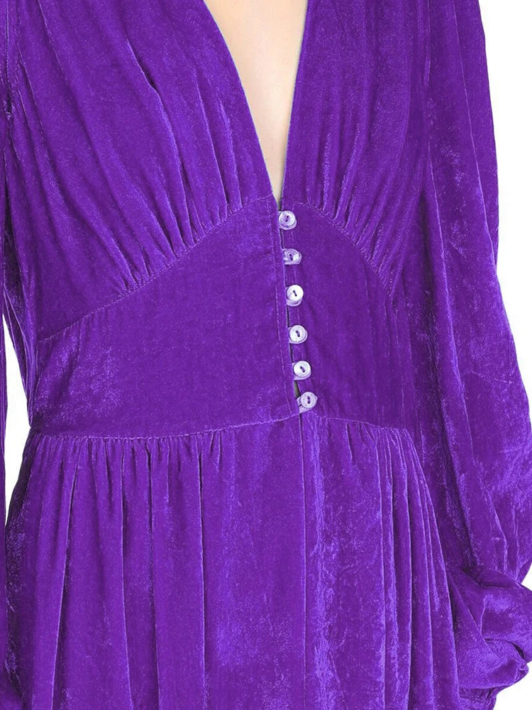 DRESS STYLE - SO298-Midi Dress-onlinemarkat-Purple-XS - US 2-onlinemarkat