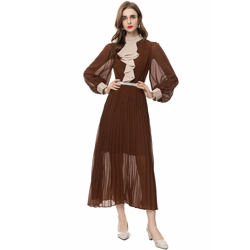 DRESS STYLE - SY806-maxi dress-onlinemarkat-Chocolate-XS - US 2-onlinemarkat