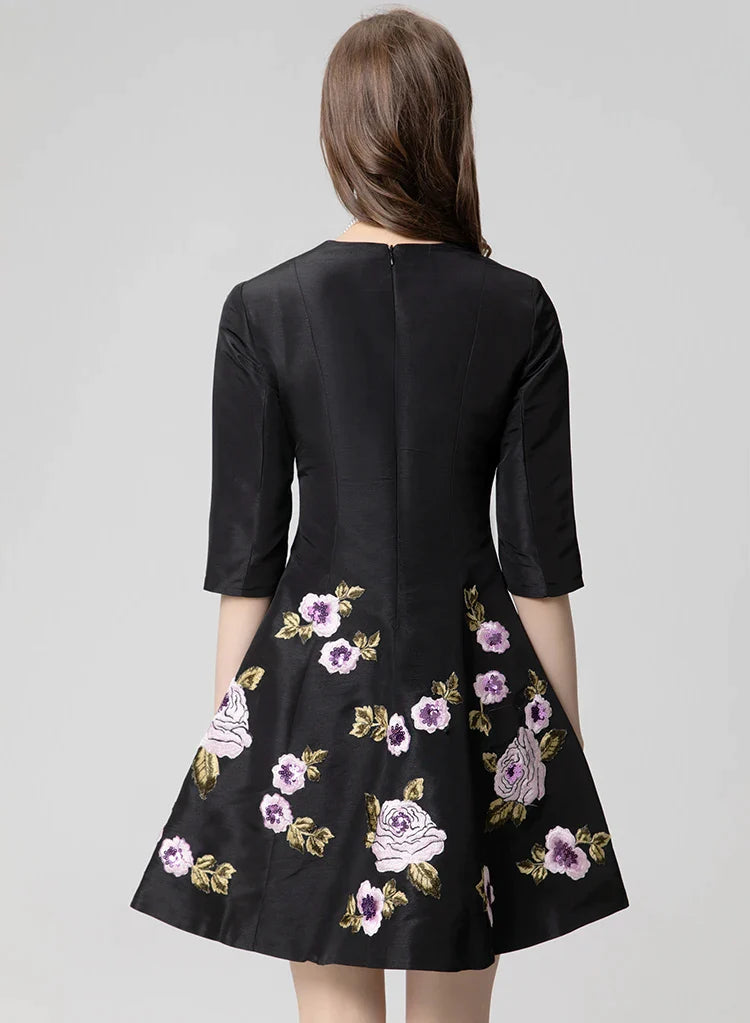 DRESS STYLE - SY568-short dress-onlinemarkat-Black-XS - US 2-onlinemarkat