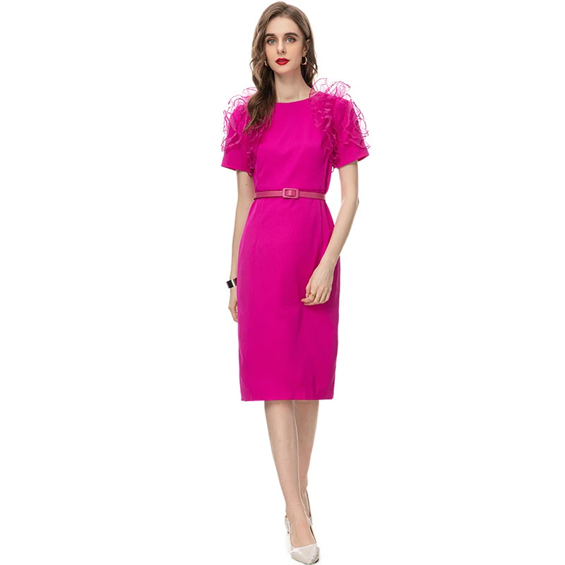DRESS STYLE - SY517-short dress-onlinemarkat-Fuchsia-XS - US 2-onlinemarkat