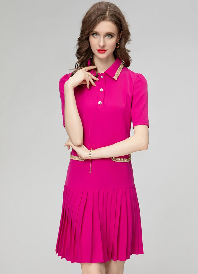 DRESS STYLE - SY399-short dress-onlinemarkat-Red-S - US 4-onlinemarkat