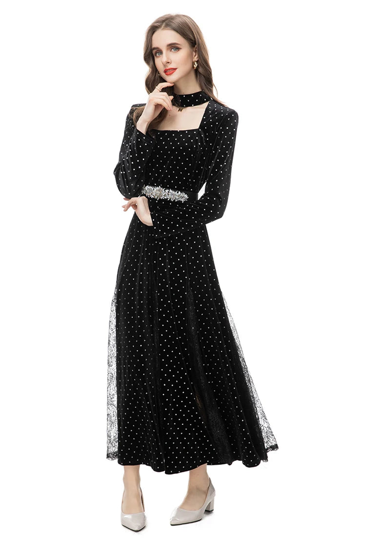 DRESS STYLE - NY3256-Midi Dress-onlinemarkat-Claret-XS - US 2-onlinemarkat