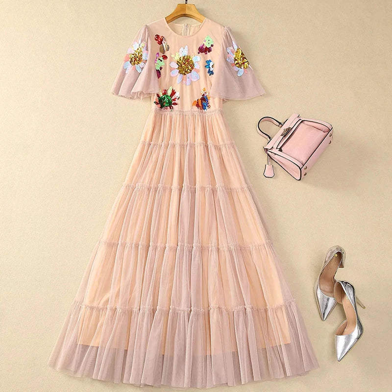 DRESS STYLE - SY406-maxi dress-onlinemarkat-Pink-XS - US 2-onlinemarkat