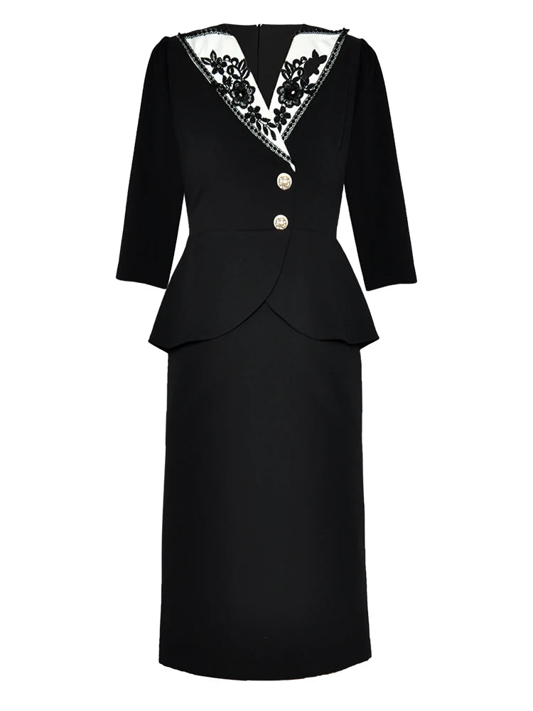 DRESS STYLE - SY661-short dress-onlinemarkat-Black-XS - US 2-onlinemarkat