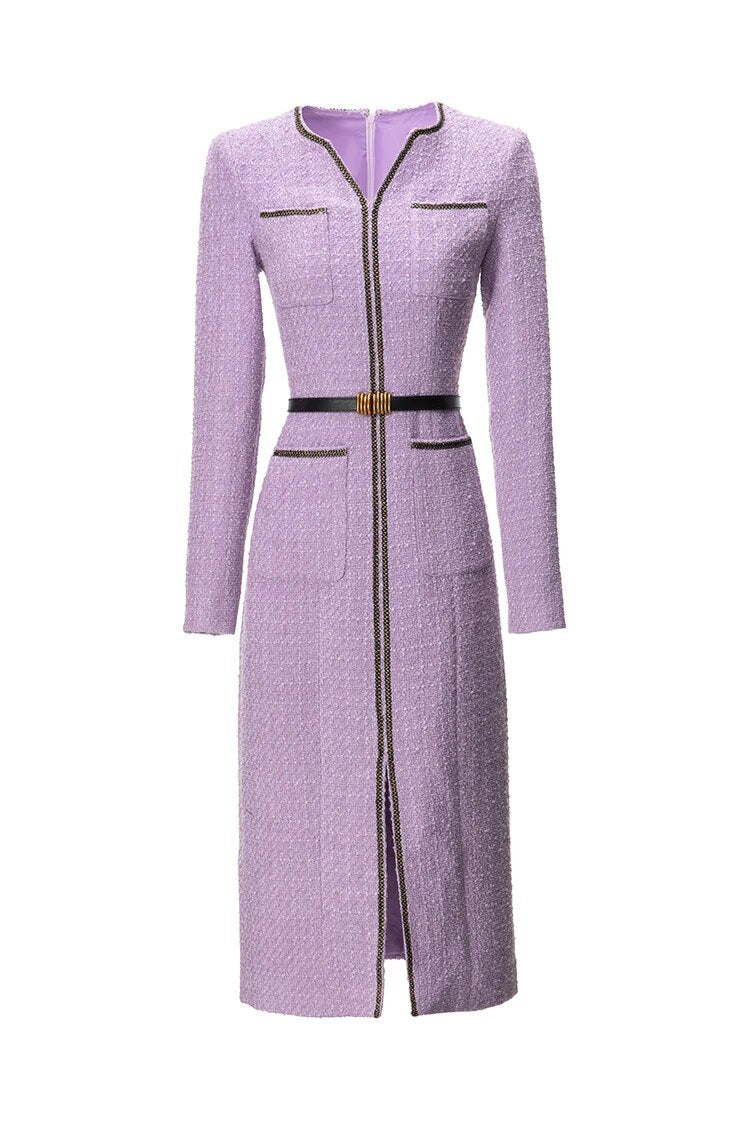DRESS STYLE - NY3129-Midi Dress-onlinemarkat-Light Purple-XS - US 2-onlinemarkat
