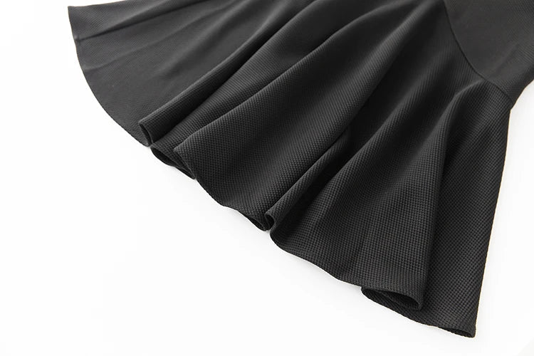 DRESS STYLE - NY3258-Midi Dress-onlinemarkat-black-XS - US 2-onlinemarkat