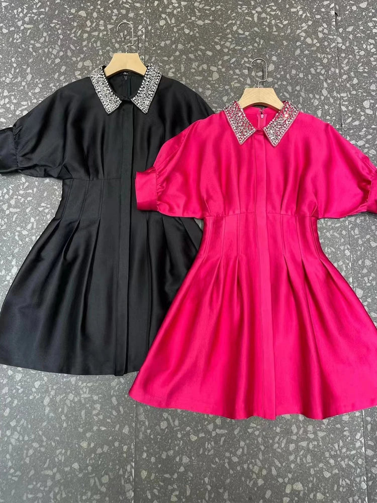 DRESS STYLE - SY625-short dress-onlinemarkat-Black-XS - US 2-onlinemarkat