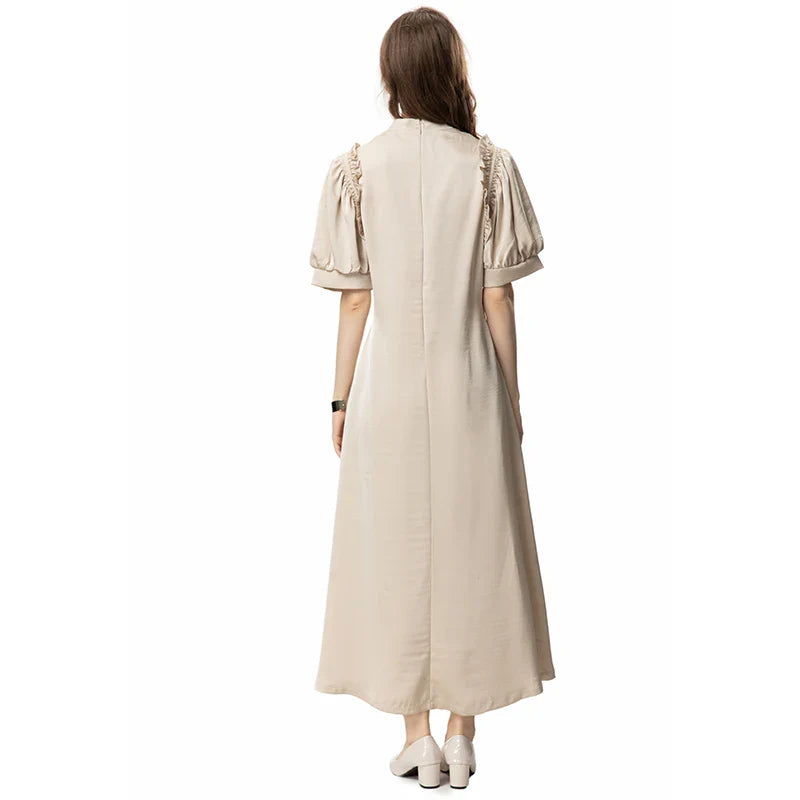 DRESS STYLE - SY884-maxi dress-onlinemarkat-Ivory-XS - US 2-onlinemarkat
