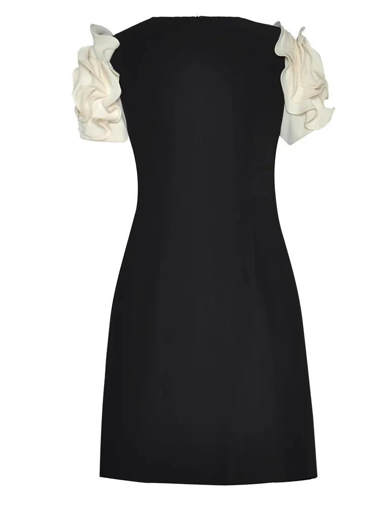 DRESS STYLE - SY796-short dress-onlinemarkat-Black-XS - US 2-onlinemarkat
