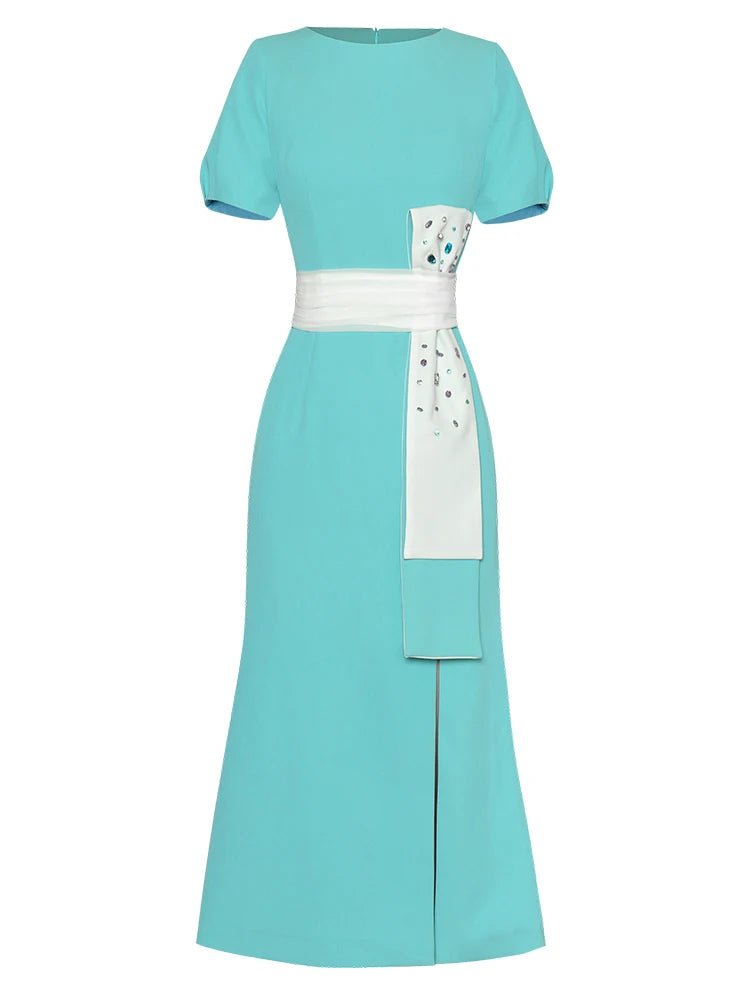 DRESS STYLE - SY640-Midi Dress-onlinemarkat-Sky blue-S-onlinemarkat