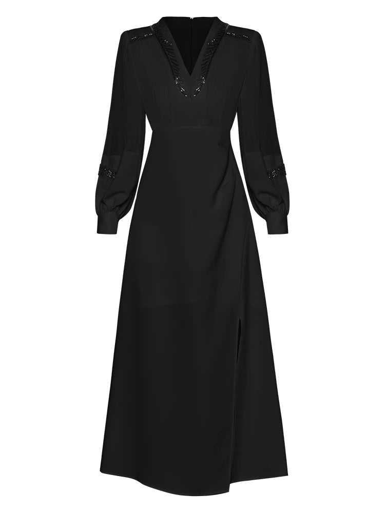 DRESS STYLE - SY467-Midi Dress-onlinemarkat-black-XS - US 2-onlinemarkat