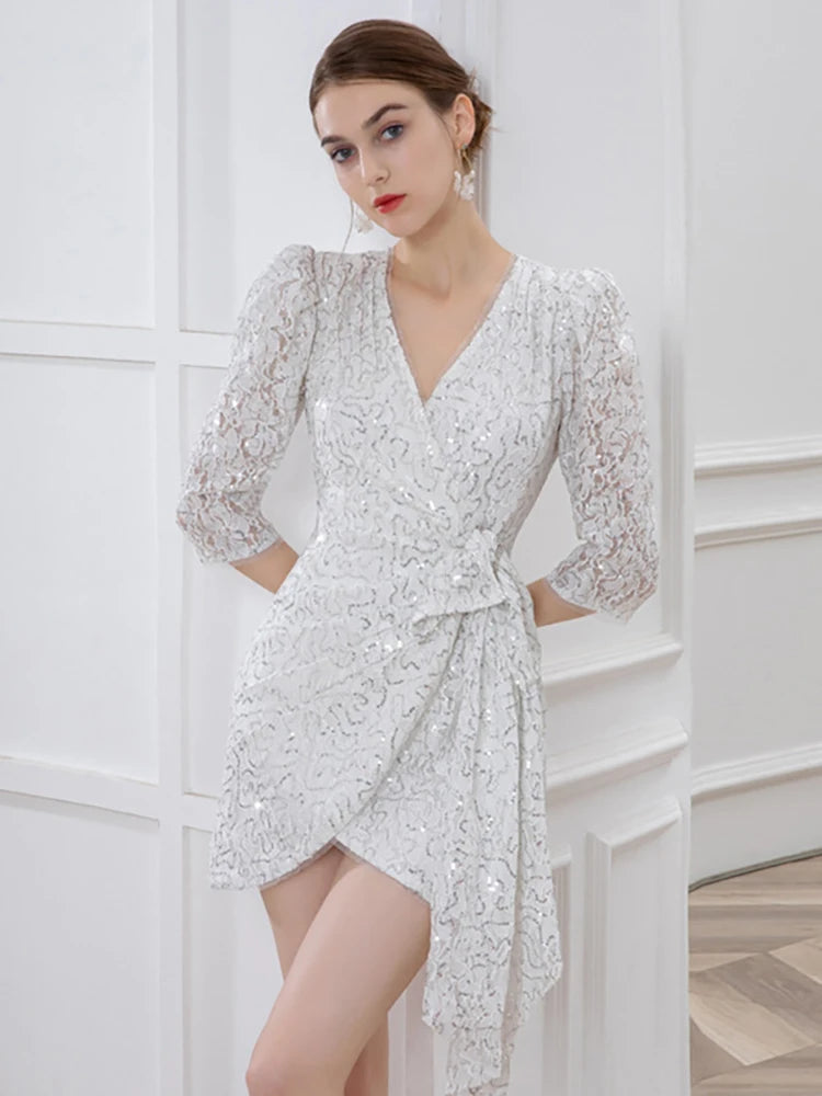 DRESS STYLE - NY3359-short dress-onlinemarkat-Silver-XS - US 2-onlinemarkat