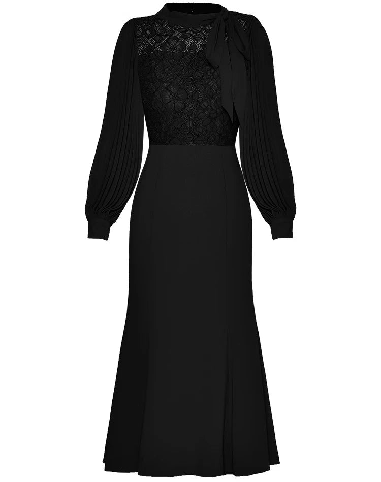 DRESS STYLE - SY518-Midi Dress-onlinemarkat-black-XS - US 2-onlinemarkat