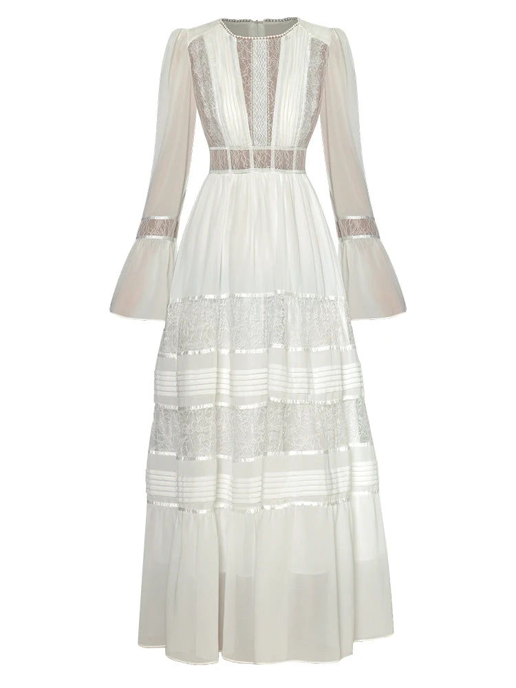 DRESS STYLE - NY3160-Midi Dress-onlinemarkat-White-XS - US 2-onlinemarkat