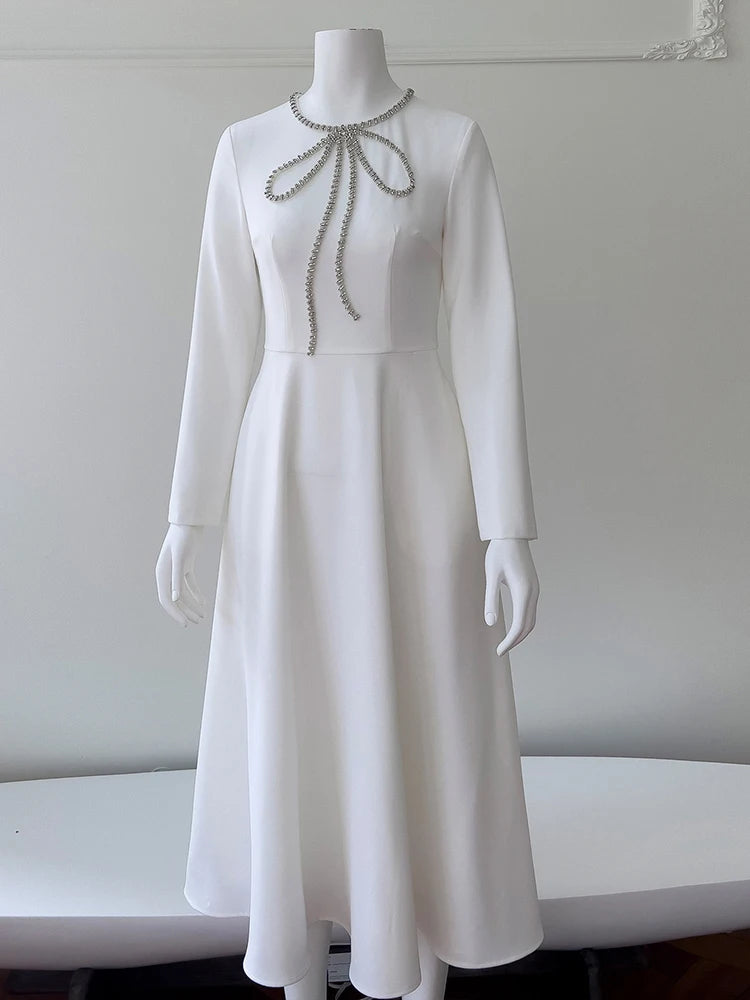 DRESS STYLE - SY416-Midi Dress-onlinemarkat-White-XS - US 2-onlinemarkat