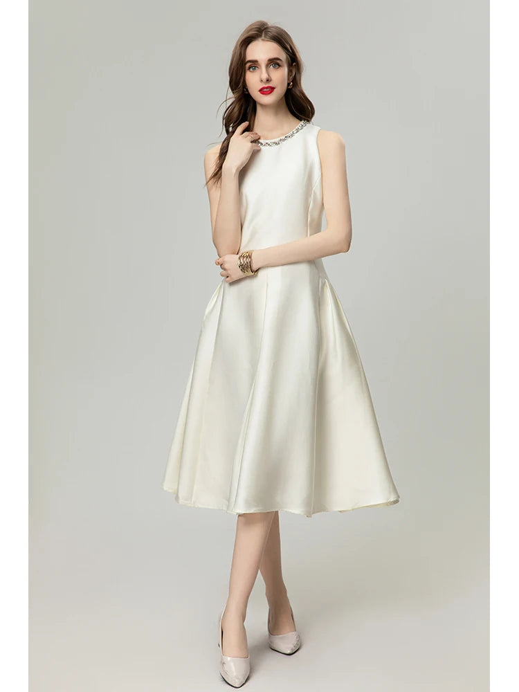 DRESS STYLE - SY656-Midi Dress-onlinemarkat-White-XS - US 2-onlinemarkat