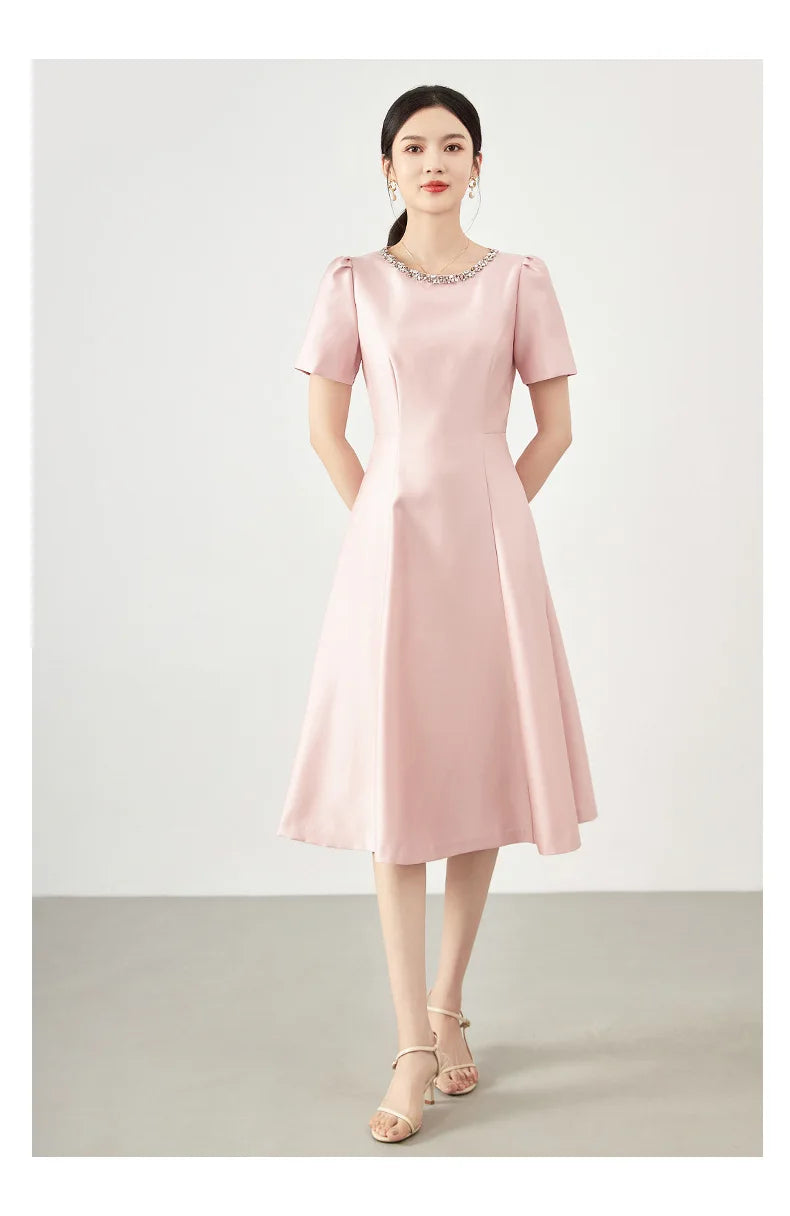 DRESS STYLE - SY896-short dress-onlinemarkat-Pink-XS - US 2-onlinemarkat