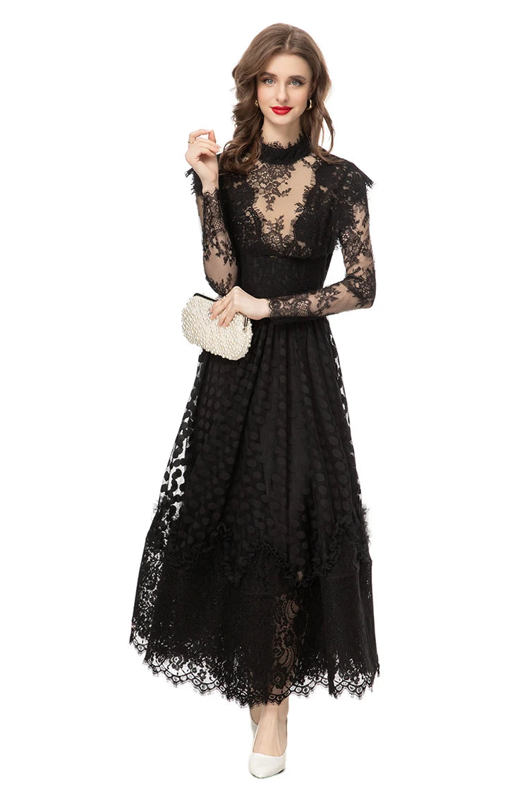 DRESS STYLE - SO242-maxi dress-onlinemarkat-black-XS - US 2-onlinemarkat