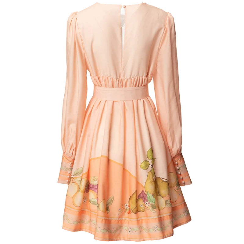 DRESS STYLE - SY872-short dress-onlinemarkat-Orange-S - US 4-onlinemarkat