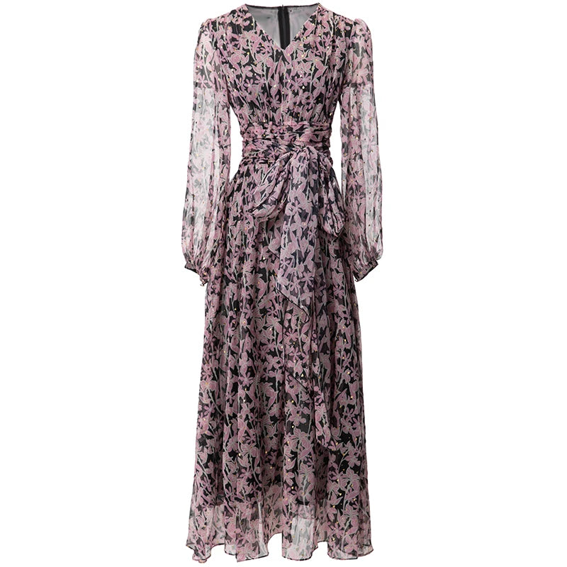 DRESS STYLE - SY580-Midi Dress-onlinemarkat-Purple-XS - US 2-onlinemarkat