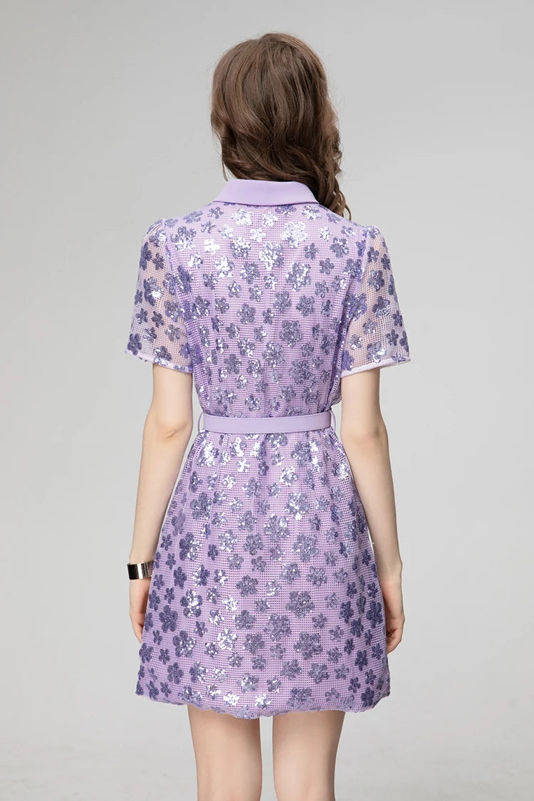 DRESS STYLE - SY335-short dress-onlinemarkat-Lavender-XS - US 2-onlinemarkat
