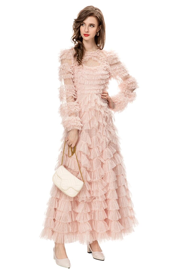 DRESS STYLE - NY3148-Midi Dress-onlinemarkat-Pink-XS - US 2-onlinemarkat