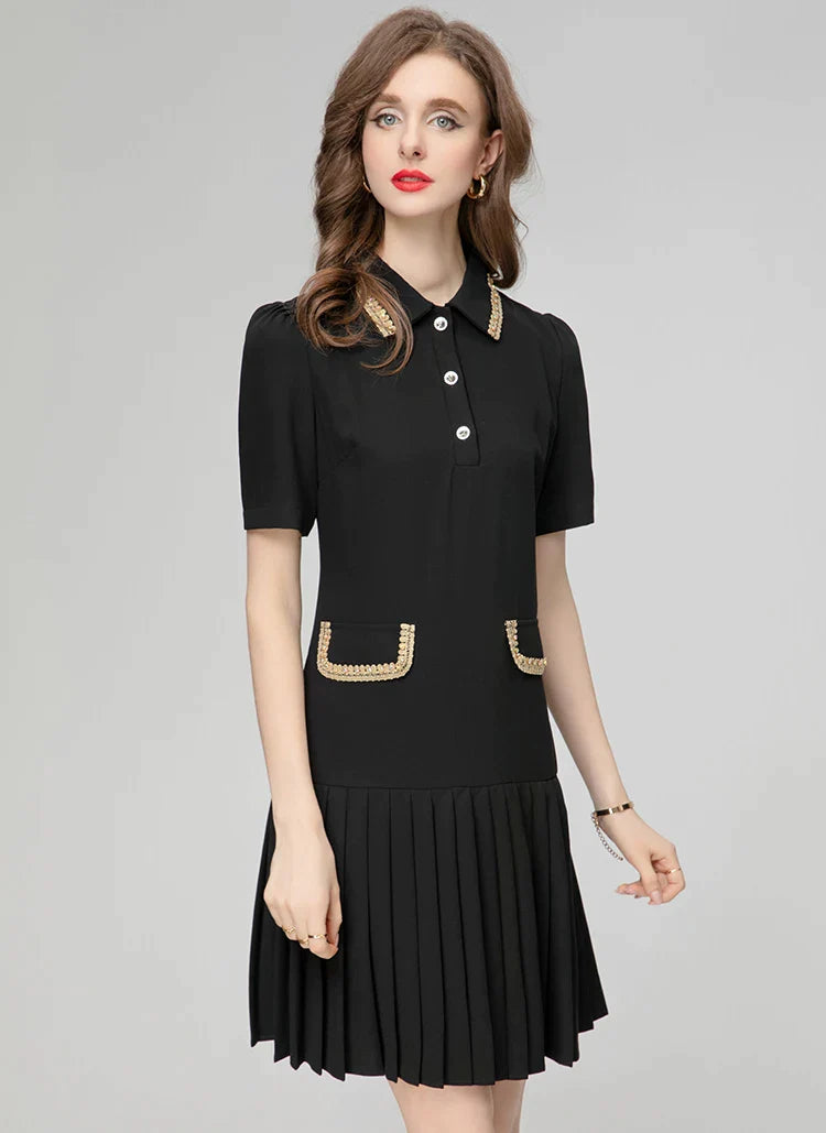 DRESS STYLE - SY399-short dress-onlinemarkat-black-S - US 4-onlinemarkat