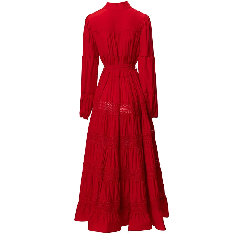 DRESS STYLE - SY836-maxi dress-onlinemarkat-Red-S - US 4-onlinemarkat