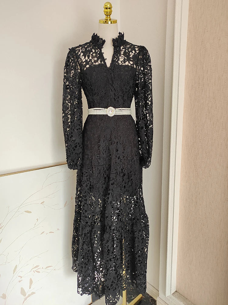DRESS STYLE - SY670-maxi dress-onlinemarkat-Black-XS - US 2-onlinemarkat