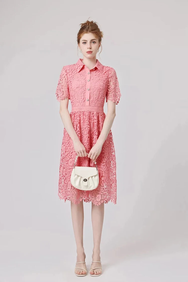 DRESS STYLE - SY866-short dress-onlinemarkat-Pink-XS - US 2-onlinemarkat