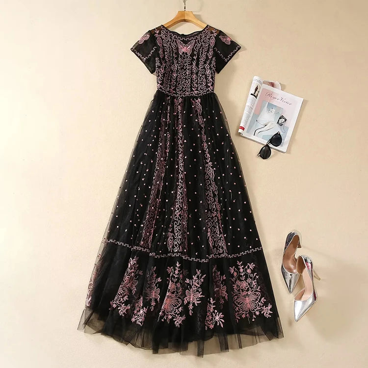 DRESS STYLE - NY3300-maxi dress-onlinemarkat-MULTI-XS - US 2-onlinemarkat