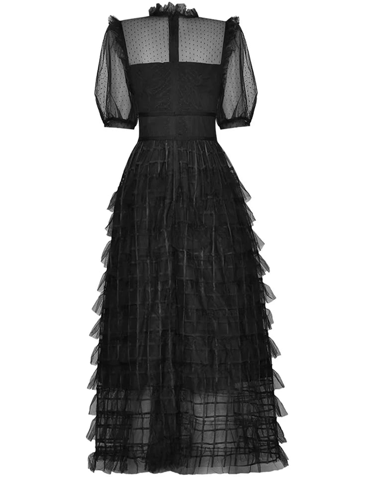 DRESS STYLE - SY592-Midi Dress-onlinemarkat-black-XS - US 2-onlinemarkat