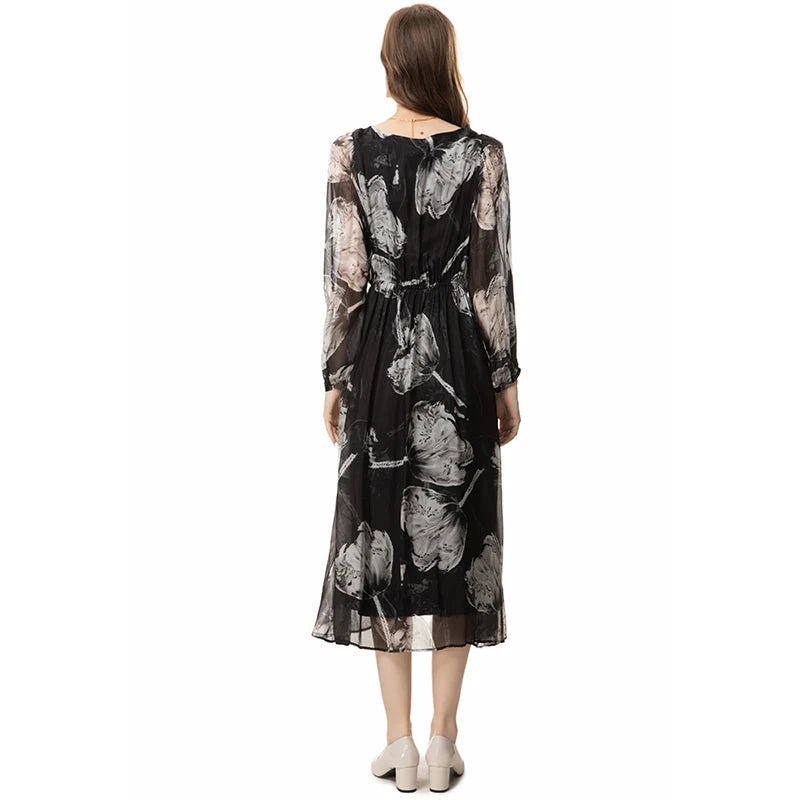 DRESS STYLE - SY843-Midi Dress-onlinemarkat-Claret-S - US 4-onlinemarkat