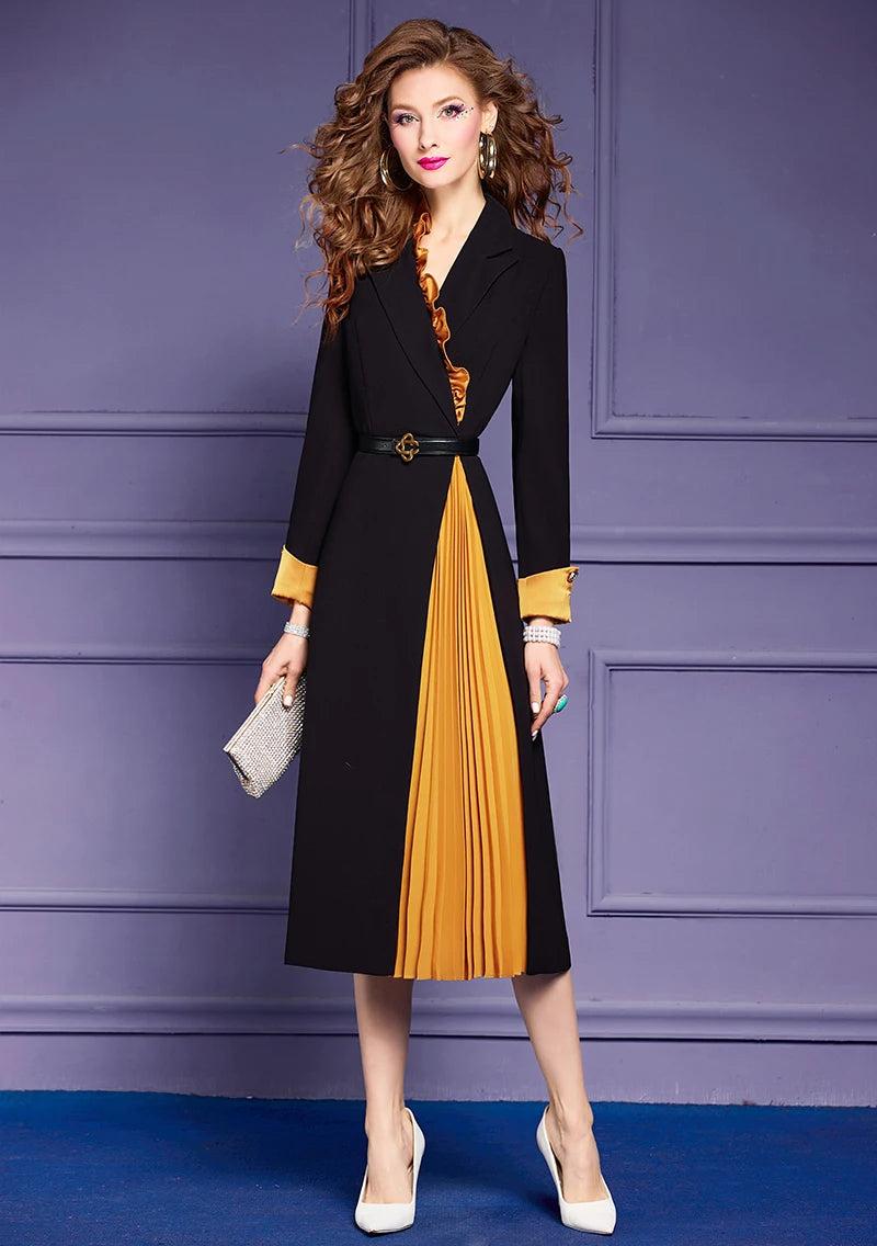 DRESS STYLE - SY674-Midi Dress-onlinemarkat-black-XS - US 2-onlinemarkat