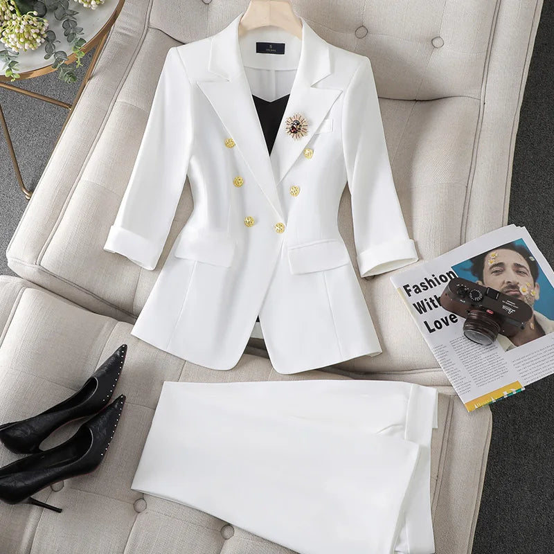 SUIT STYLE - SY701-Suits and Sets-onlinemarkat-white-L - US 8-onlinemarkat
