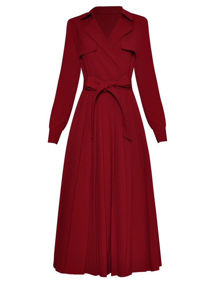 DRESS STYLE - NY3108-Midi Dress-onlinemarkat-Red-XS - US 2-onlinemarkat