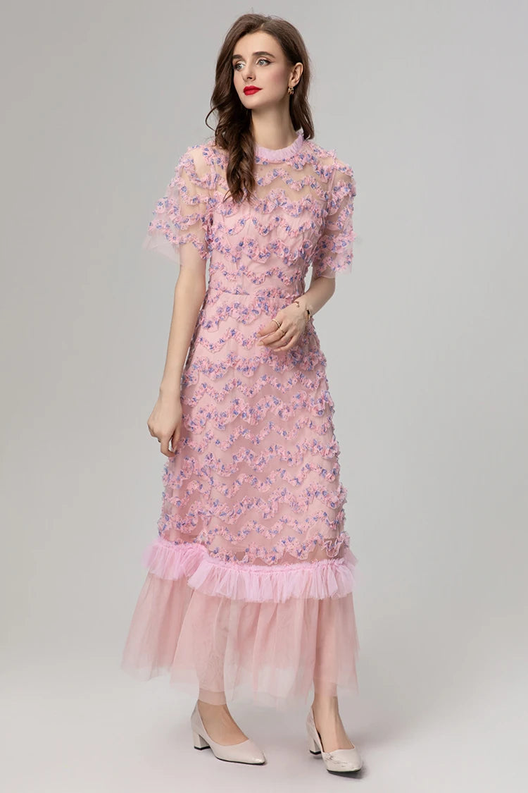 DRESS STYLE - SY794-maxi dress-onlinemarkat-Pink-XS - US 2-onlinemarkat
