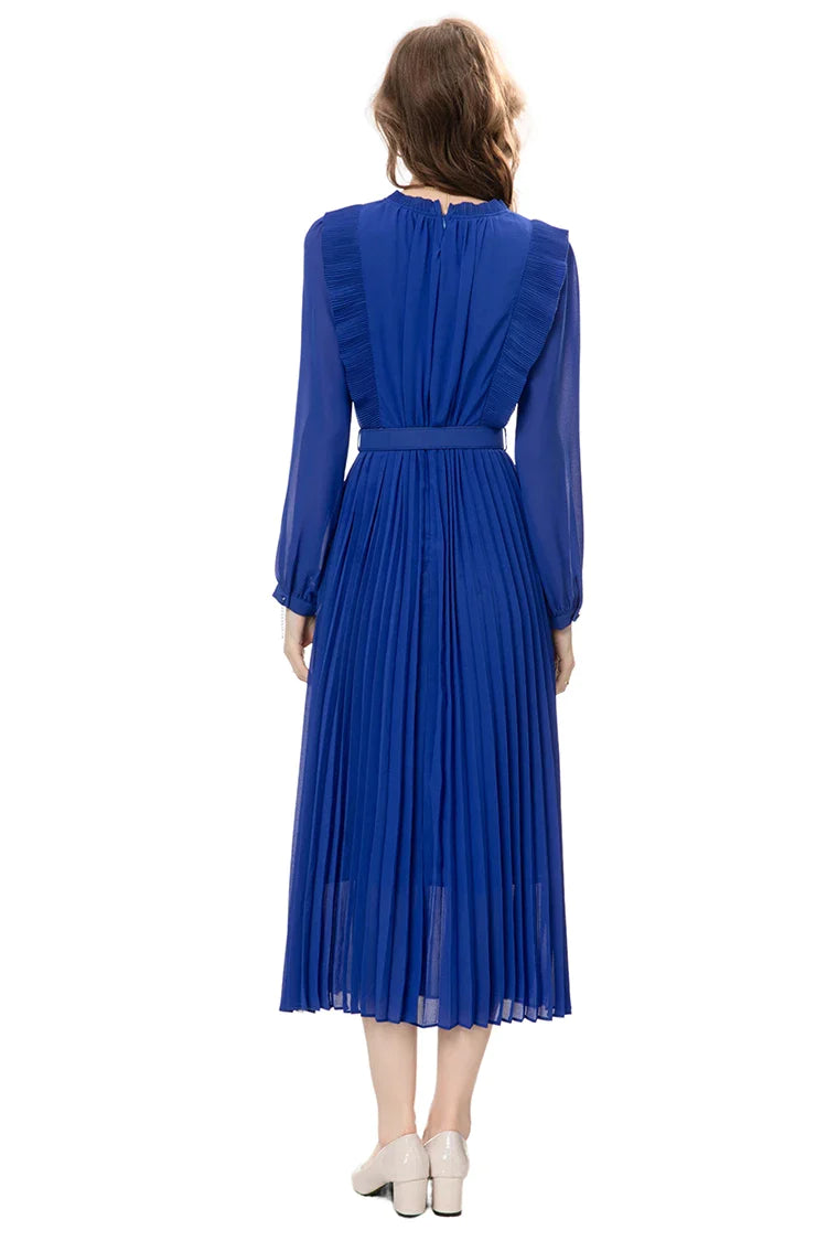DRESS STYLE - NY3396-Midi Dress-onlinemarkat-Blue-XS - US 2-onlinemarkat