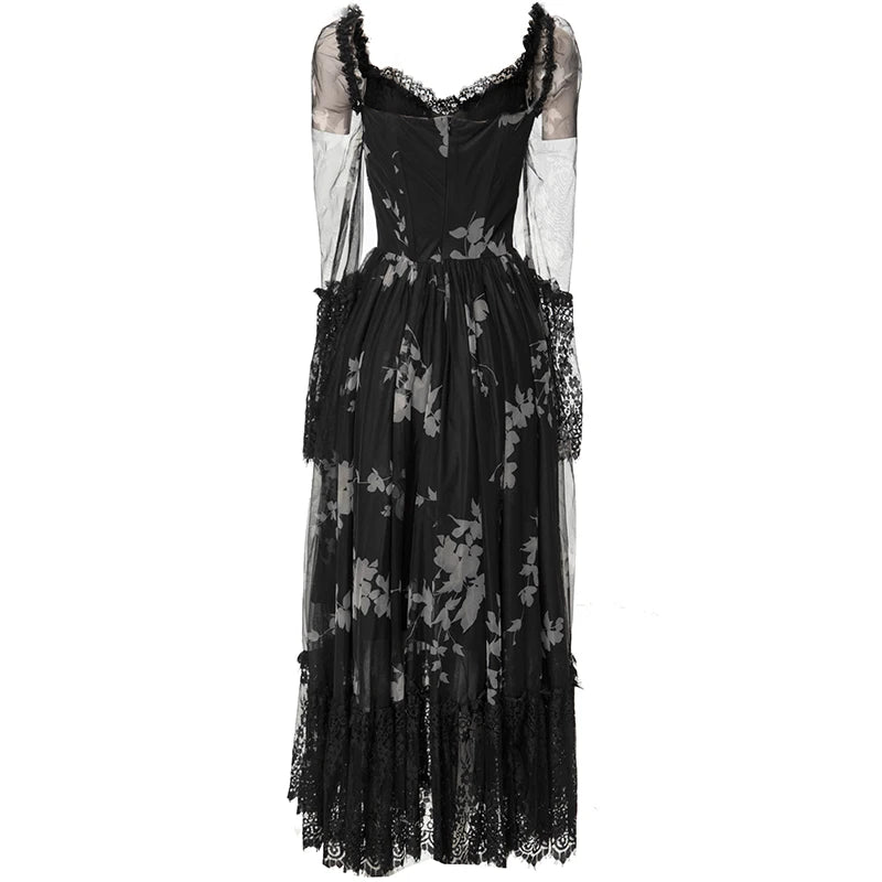 DRESS STYLE - SY834-maxi dress-onlinemarkat-Black-XS - US 2-onlinemarkat