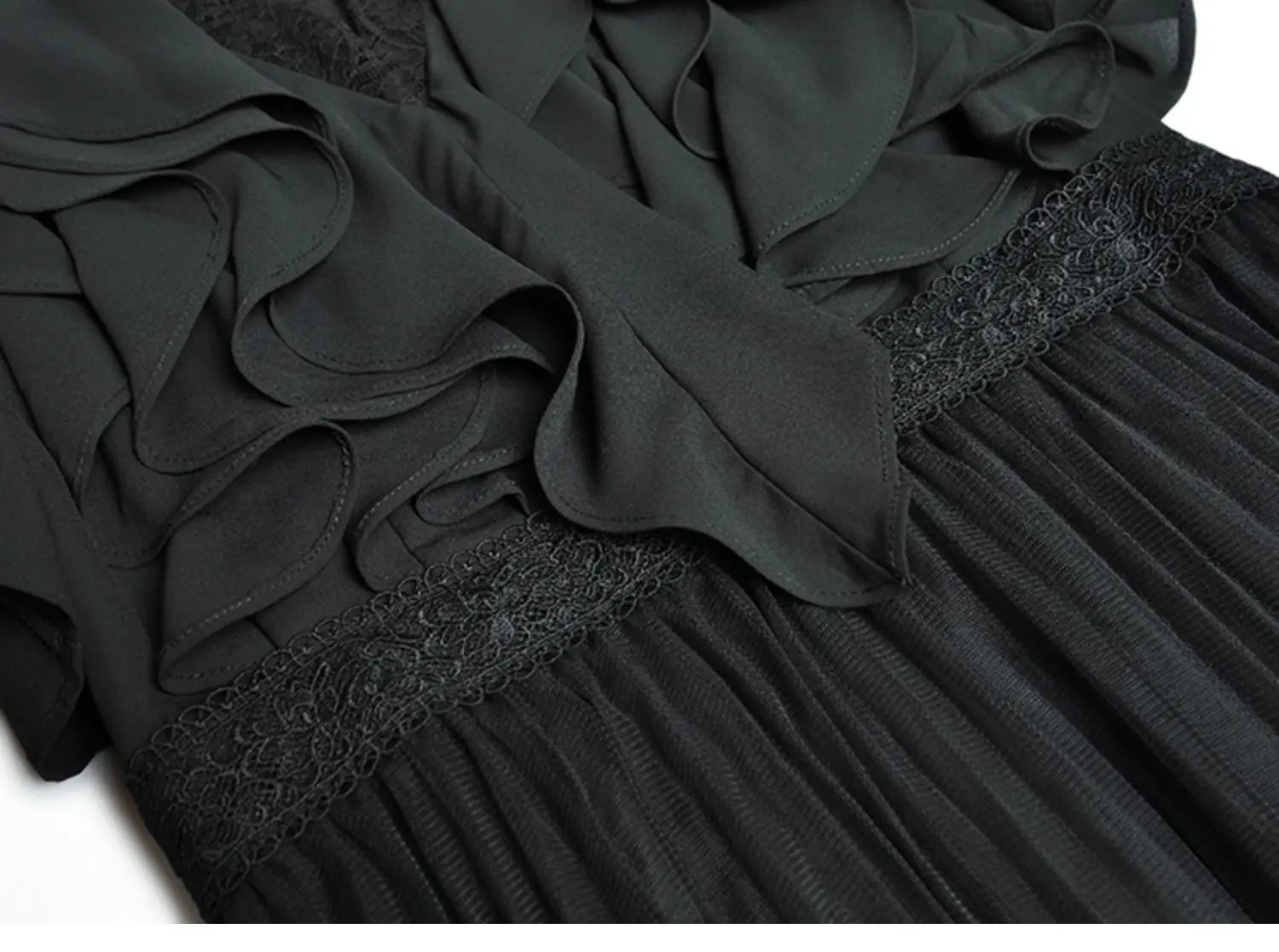 DRESS STYLE - SY644-Midi Dress-onlinemarkat-Black-XS - US 2-onlinemarkat
