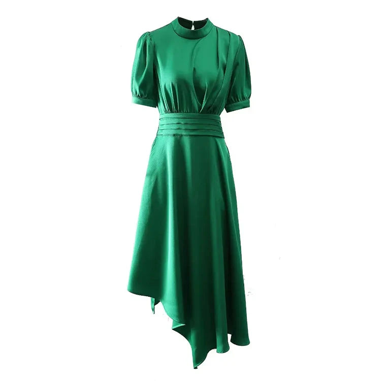 DRESS STYLE - SY868-Midi Dress-onlinemarkat-Green-XXL - US 12-onlinemarkat