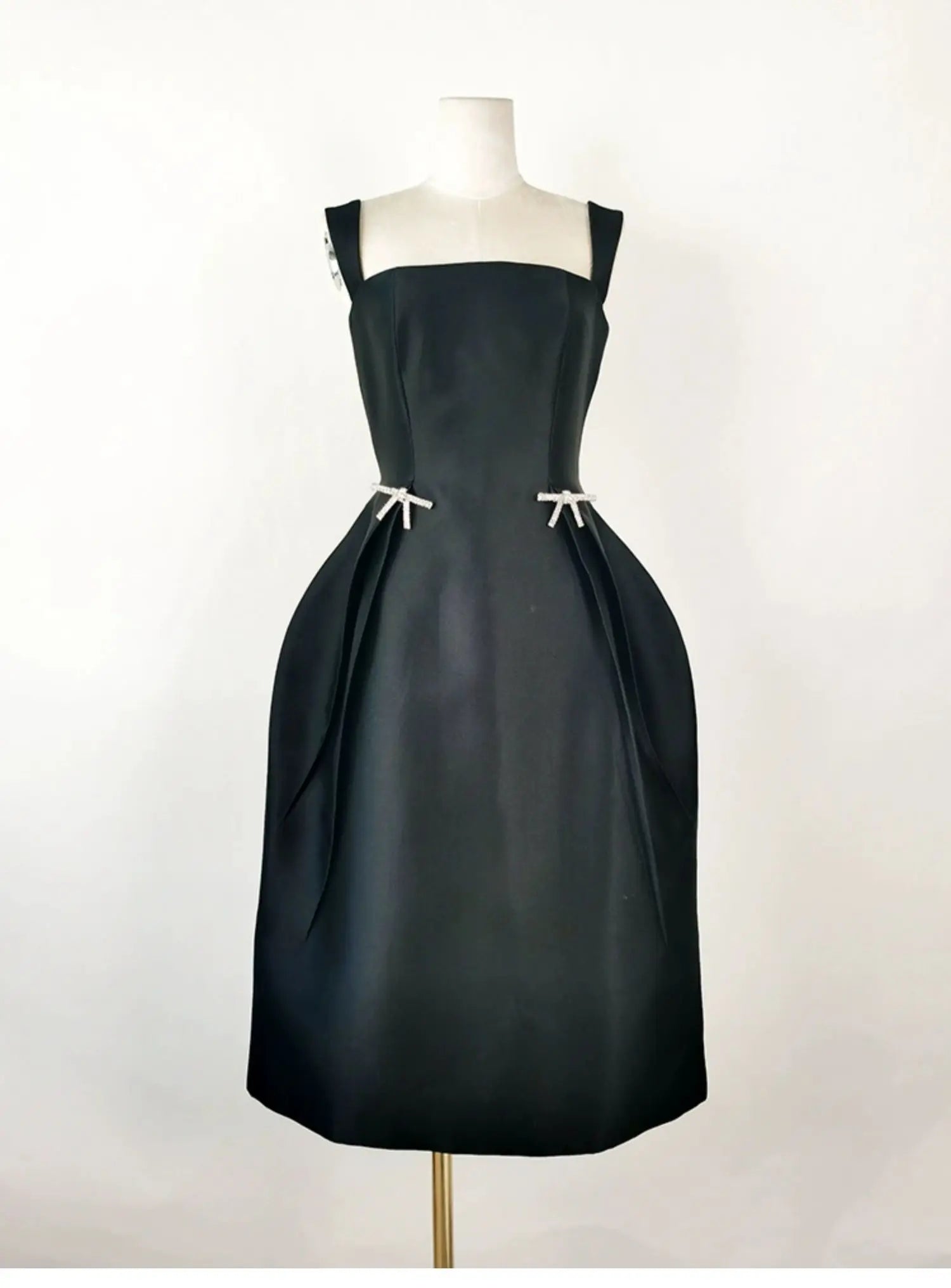 DRESS STYLE - SY774-Midi Dress-onlinemarkat-black-XS - US 2-onlinemarkat